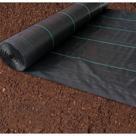 Agrotkanina-tkaná textilie černá 100g/m2, celá role 0,6 x 100 m