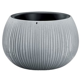 Květináč BETON Bowl, 29/19x20 cm, šedý